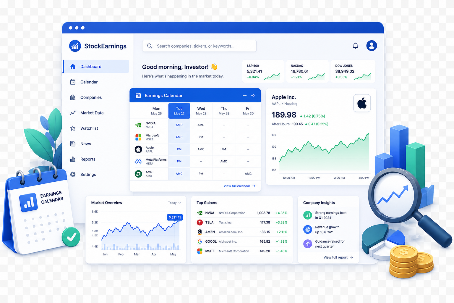 Stock Earnings Platform