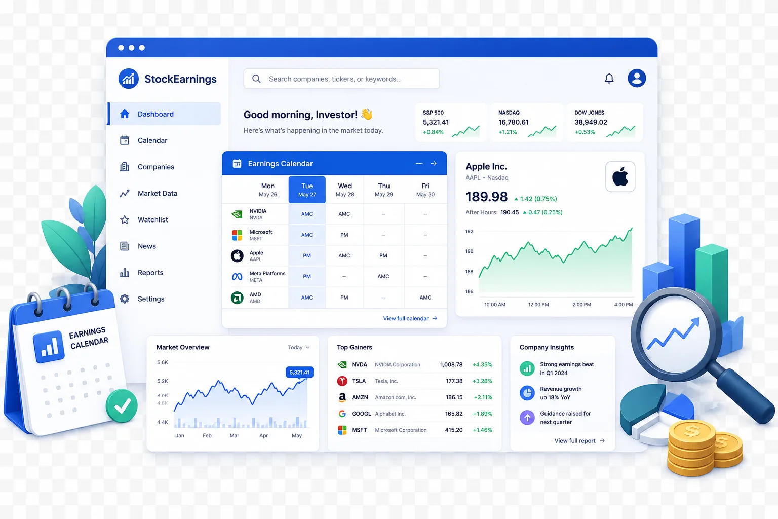 Stock Earnings Platform